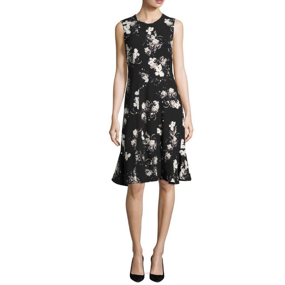 Erdem Jana Paneled Floral Dress